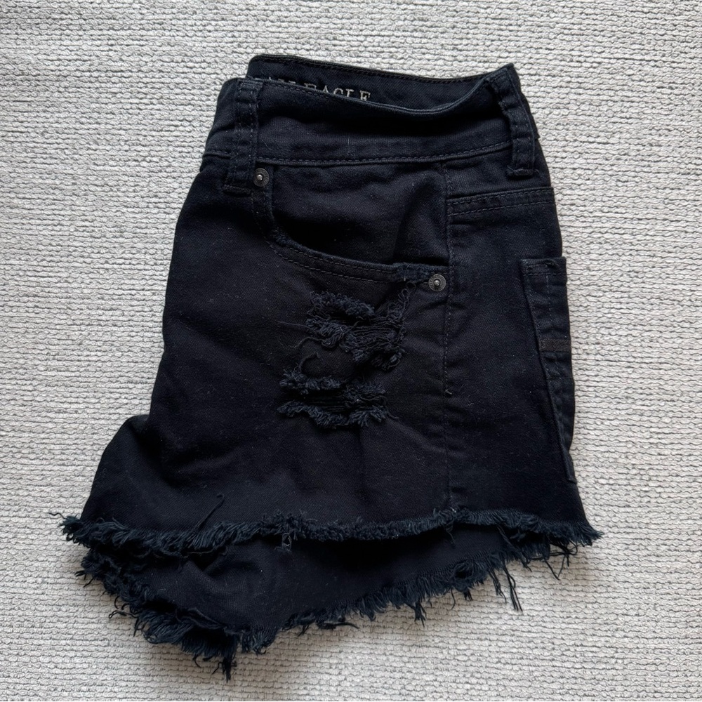 AE black jean short